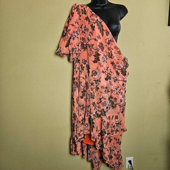 NWOT Chelsea28 One Shoulder High Low Dress - Picture 2 of 9